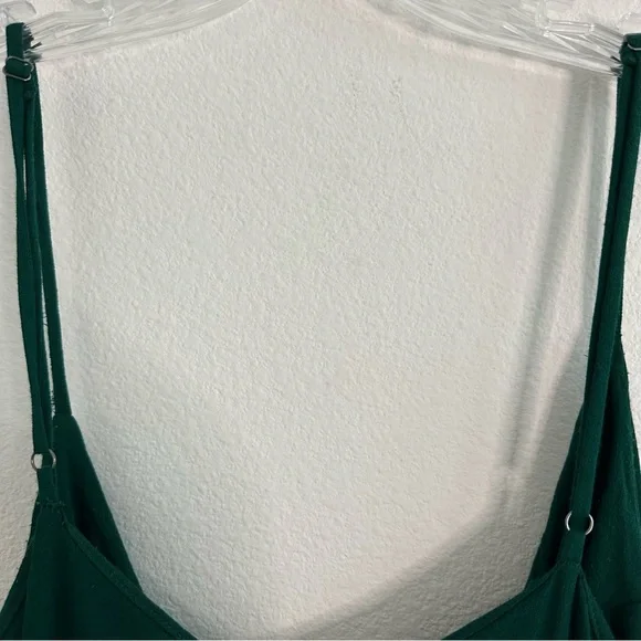 Reformation Crimini Midi Dress in Emerald Green Size: 16 - Picture 9 of 14